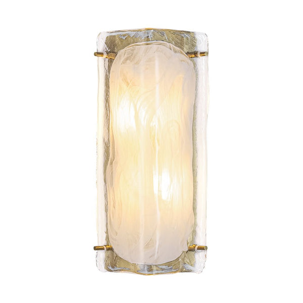 Chandelierias - Modern Handmade Cloud Glass Linear Vanity Light - Wall Light - 13.4in - 