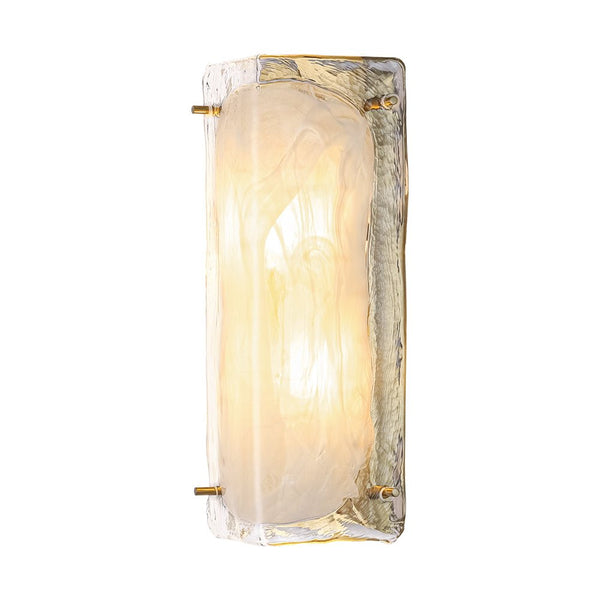 Chandelierias - Modern Handmade Cloud Glass Linear Vanity Light - Wall Light - 13.4in - 