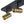 Chandelierias-Modern Industrial 4-Light Directional Spotlight Semi-flush Mount-Semi Flush-Black & Brass-