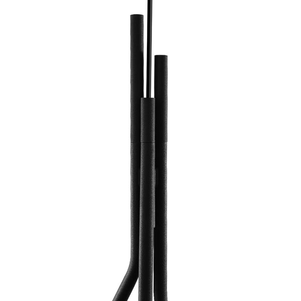 Chandelierias - Modern Linear 3 - Light Mirror Gradient Glass Pendant - Pendants - Matte Black - 