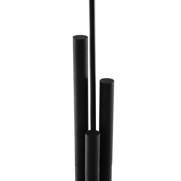 Chandelierias - Modern Linear 3 - Light Mirror Gradient Glass Pendant - Pendants - Matte Black - 