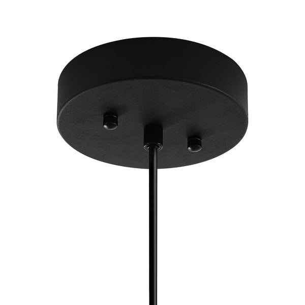 Chandelierias - Modern Linear 3 - Light Mirror Gradient Glass Pendant - Pendants - Matte Black - 