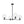 Chandelierias - Modern Linear 4 - Light Criss - cross Hand - blown Glass Chandelier - Chandeliers - Black - 