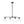 Chandelierias - Modern Linear 4 - Light Criss - cross Hand - blown Glass Chandelier - Chandeliers - Black - 