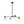 Chandelierias - Modern Linear 4 - Light Criss - cross Hand - blown Glass Chandelier - Chandeliers - Black - 