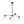 Chandelierias - Modern Linear 4 - Light Criss - cross Hand - blown Glass Chandelier - Chandeliers - Black - 