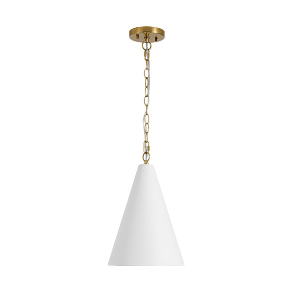 Chandelierias - Modern Minimalist 1 - Light Tapered Metal Pendant - Pendants - Brass - 