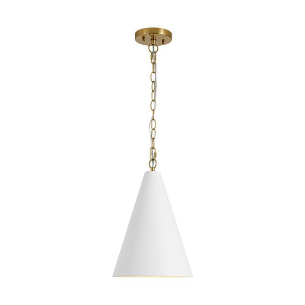 Chandelierias - Modern Minimalist 1 - Light Tapered Metal Pendant - Pendants - Brass - 