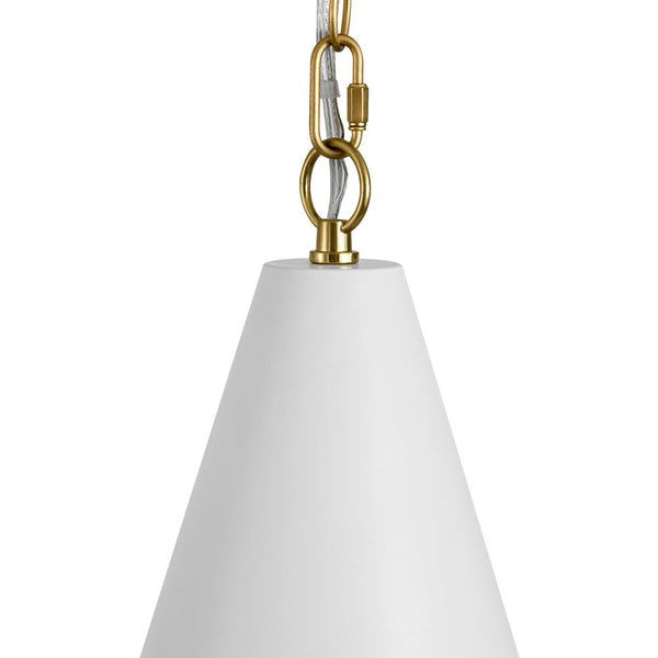 Chandelierias - Modern Minimalist 1 - Light Tapered Metal Pendant - Pendants - Brass - 