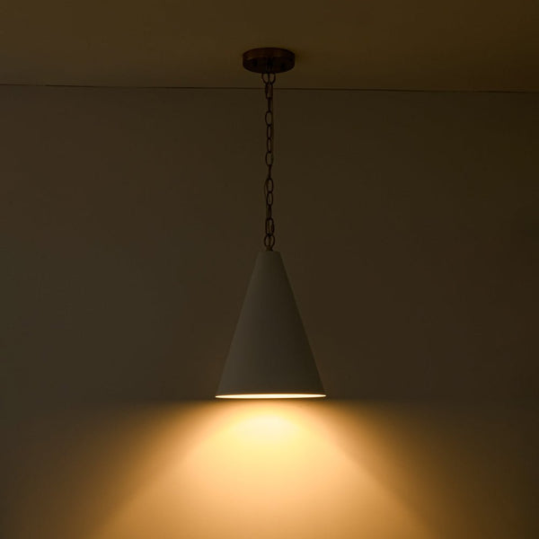 Chandelierias - Modern Minimalist 1 - Light Tapered Metal Pendant - Pendants - Brass - 