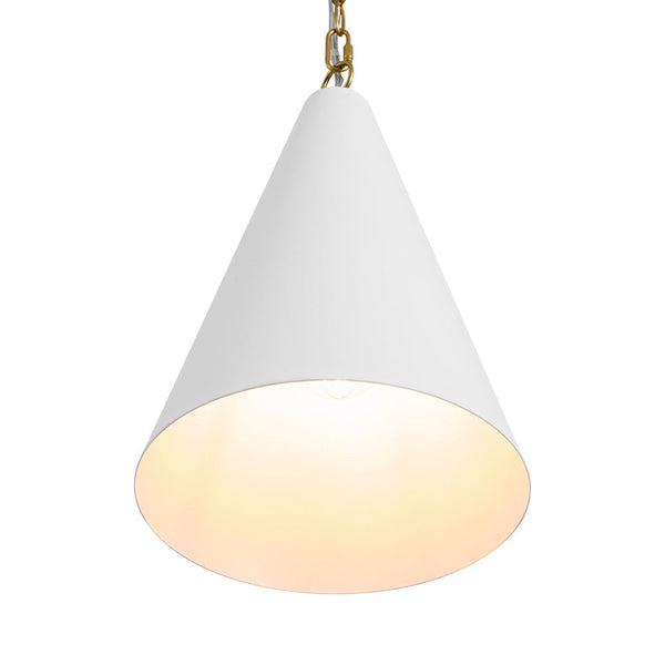 Chandelierias - Modern Minimalist 1 - Light Tapered Metal Pendant - Pendants - Brass - 