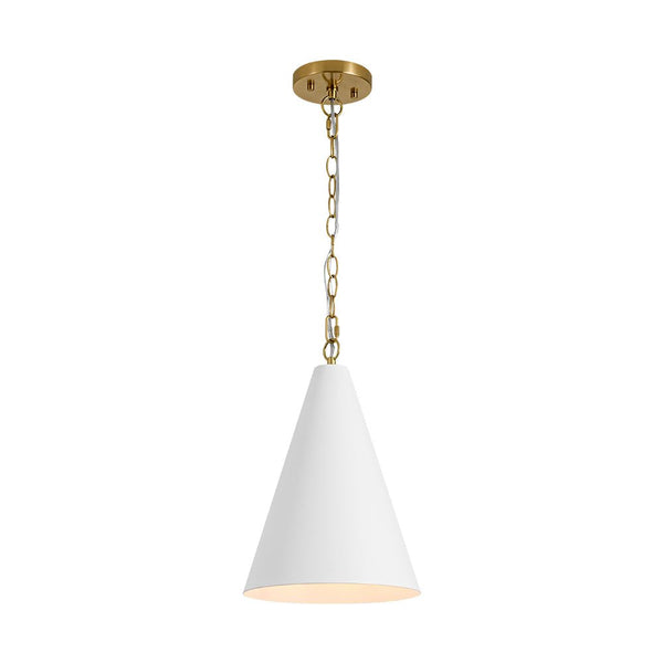 Chandelierias - Modern Minimalist 1 - Light Tapered Metal Pendant - Pendants - Brass - 