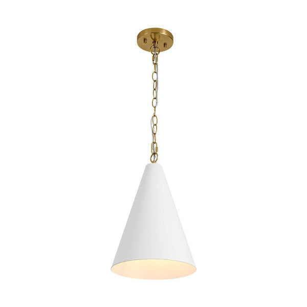 Chandelierias - Modern Minimalist 1 - Light Tapered Metal Pendant - Pendants - Brass - 