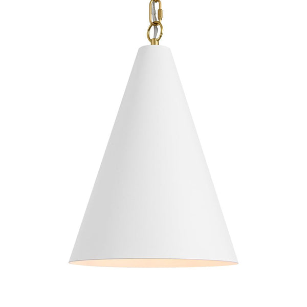 Chandelierias - Modern Minimalist 1 - Light Tapered Metal Pendant - Pendants - Brass - 