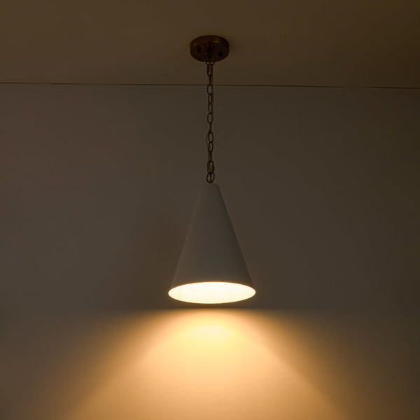 Chandelierias - Modern Minimalist 1 - Light Tapered Metal Pendant - Pendants - Brass - 