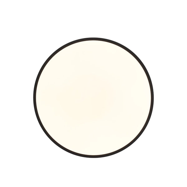 Chandelierias - Modern Minimalist Dimmable LED Drum Semi Flush Mount - Semi Flush - Matte Black - 