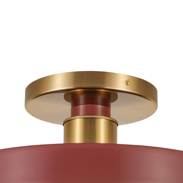 Chandelierias-Modern Minimalist Dimmable LED Drum Semi Flush Mount-Semi Flush-Pumpkin-