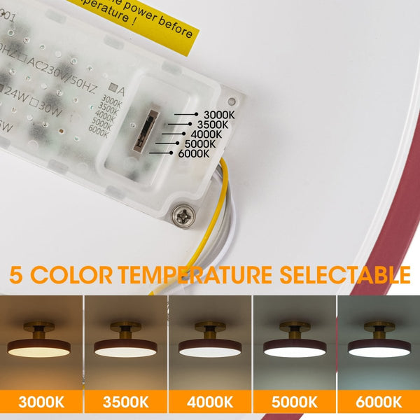 Chandelierias-Modern Minimalist Dimmable LED Drum Semi Flush Mount-Semi Flush-Pumpkin-