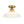 Chandelierias-Modern Ribbed Glass Brass Single-Light Semi-flush Mount-Semi Flush-Brass-