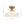 Chandelierias-Modern Ribbed Glass Brass Single-Light Semi-flush Mount-Semi Flush-Brass-