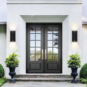 Chandelierias - Modern Slim Tube Rectangle LED Outdoor Wall Sconce - Wall Light - 2 - Pack - 