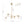 Chandelierias-Modern Sputnik 5-Light Ribbed Glass Globe Linear Chandelier-Chandeliers-Brass-