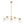 Chandelierias-Modern Sputnik 5-Light Ribbed Glass Globe Linear Chandelier-Chandeliers-Brass-