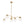 Chandelierias-Modern Sputnik 5-Light Ribbed Glass Globe Linear Chandelier-Chandeliers-Brass-