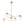 Chandelierias-Modern Sputnik 5-Light Ribbed Glass Globe Linear Chandelier-Chandeliers-Brass-