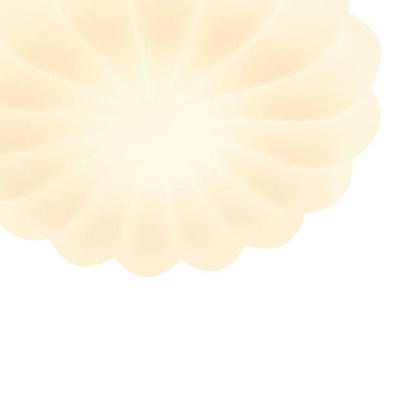 Chandelierias - Modern White Scalloped Daisy Dimmable LED Flush Mount Ceiling Light - Flush Mount - Flower - White