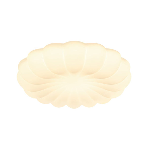 Chandelierias - Modern White Scalloped Daisy Dimmable LED Flush Mount Ceiling Light - Flush Mount - Flower - White