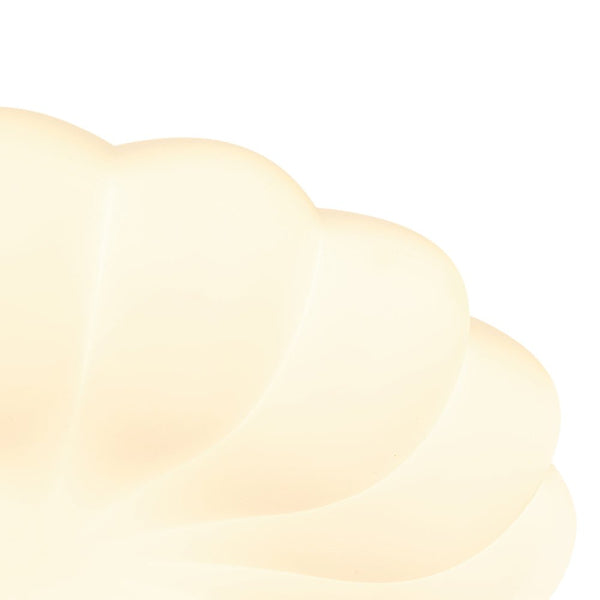 Chandelierias - Modern White Scalloped Daisy Dimmable LED Flush Mount Ceiling Light - Flush Mount - Flower - White