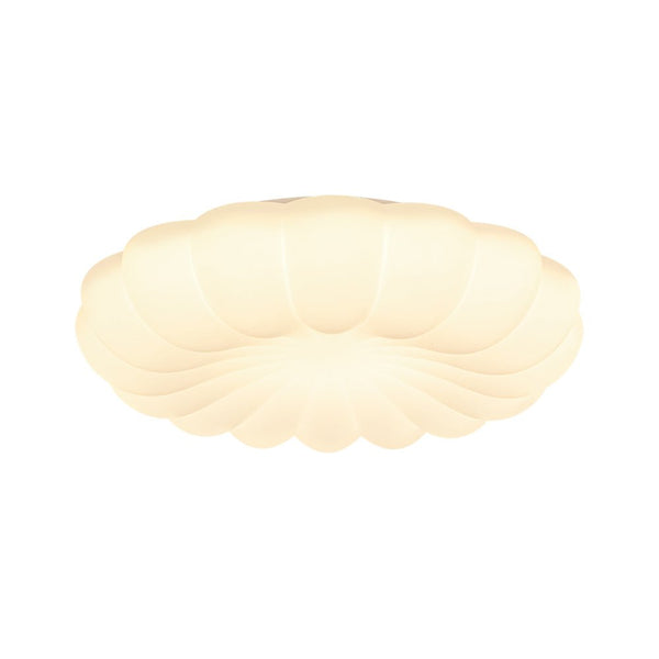 Chandelierias - Modern White Scalloped Daisy Dimmable LED Flush Mount Ceiling Light - Flush Mount - Flower - White