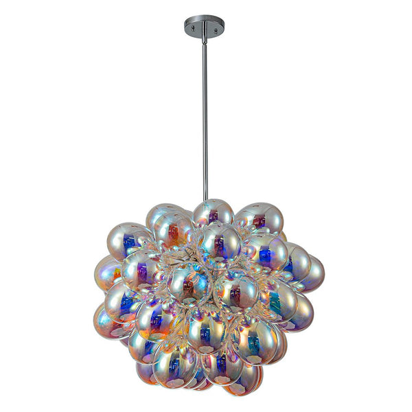 Chandelierias - Multi - colored Balloon Glass Cluster Bubble Chandelier - Chandeliers - Large - 