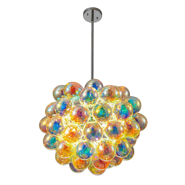 Chandelierias - Multi - colored Balloon Glass Cluster Bubble Chandelier - Chandeliers - Large - 