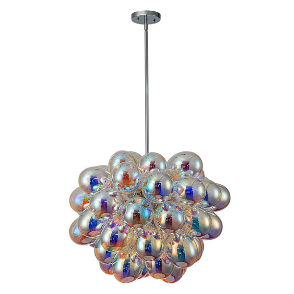 Chandelierias - Multi - colored Balloon Glass Cluster Bubble Chandelier - Chandeliers - Large - 