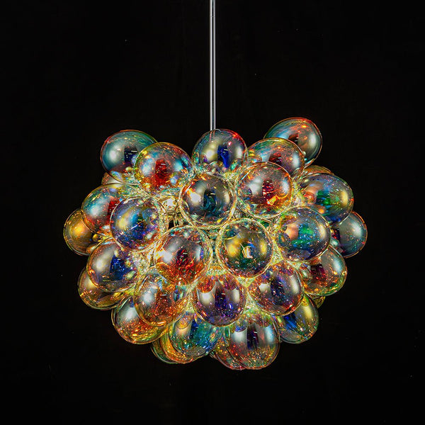 Chandelierias - Multi - colored Balloon Glass Cluster Bubble Chandelier - Chandeliers - Large - 