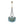 Chandelierias-Multi-globe 13-Light Smoky Teal Cluster Bubble Glass Pendant-Chandeliers-Brass-