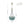 Chandelierias-Multi-globe 13-Light Smoky Teal Cluster Bubble Glass Pendant-Chandeliers-Brass-