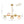 Chandelierias-Multi‑Color 5-Light Hammered Glass Bubble Linear Pendant-Chandeliers-Brass-
