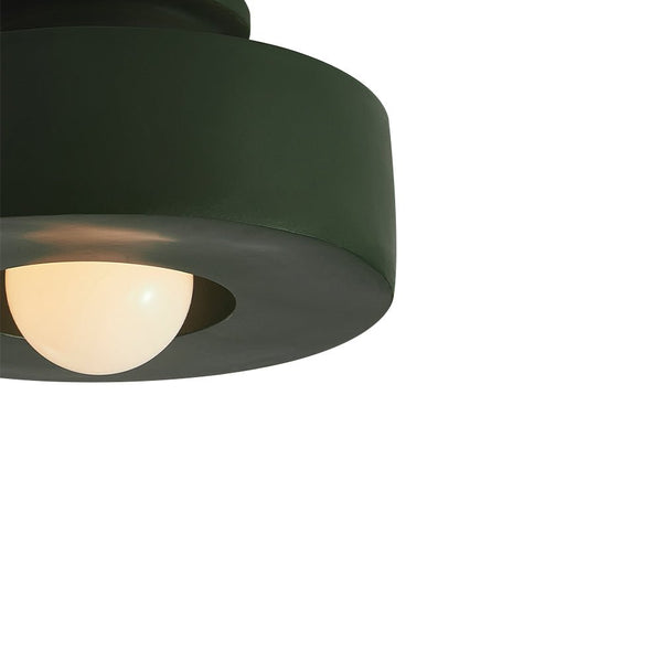 Chandelierias - Nordic 1 - Light Hat - shape Semi - Flush Mount Ceiling Light - Semi Flush - Dark Forest - 