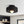Chandelierias - Nordic 1 - Light Hat - shape Semi - Flush Mount Ceiling Light - Semi Flush - Pitch Black - 