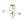 Chandelierias-Novel 6-Light Frosted Opaline Glass Branch Semi-flush Mount-Semi Flush-Brass-