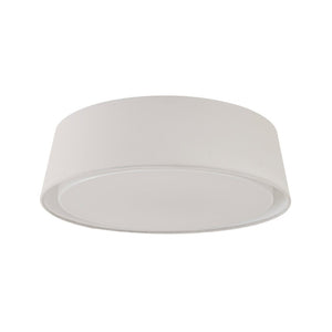 Chandelierias - Off - white Linen Lampshade Dimmable LED Flush Mount Ceiling Light - Flush Mount - 