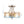 Chandelierias-Ombre 2-Light Hammer Glass Drum Semi-Flush Mount-Semi Flush-Nickel-