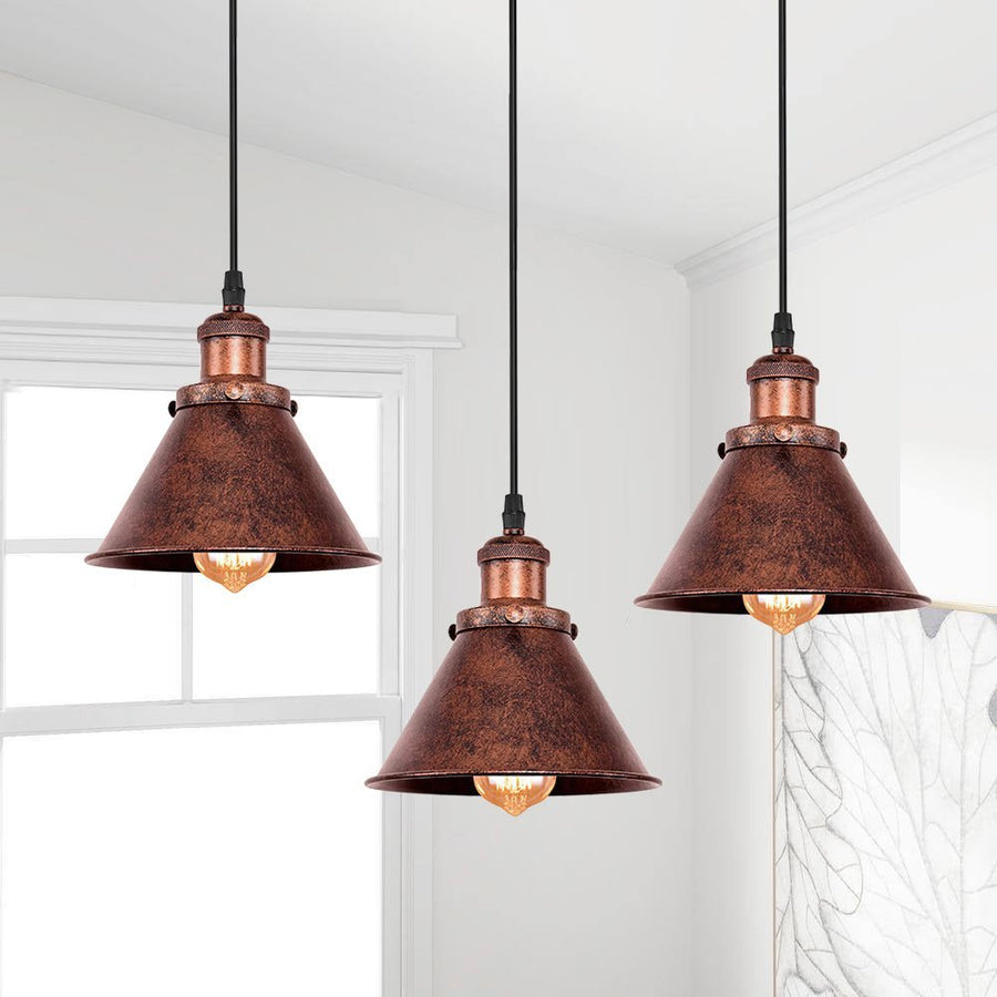 Chandelierias - OPen Box - Farmhouse 1 - Light Retro Cone Pendant - Pendant - 