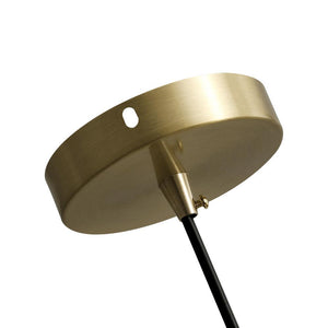 Chandelierias - Open Box - Mid - Century Dome Brass Pendant Light - Pendant - 