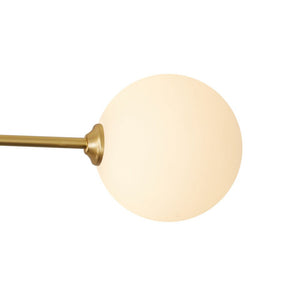 Chandelierias - Open Box - Modern 6 - Light Linear Opal Glass Globe Semi Flush Mount - Semi Flush - 