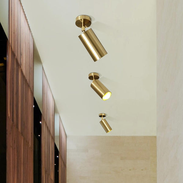 Chandelierias - Open Box - Modern Brass Spotlight Single Track Lighting - Spotlight - 