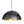 Chandelierias - Open Box - Modern Hanging Oversized Dome Pendant - Pendant - 31 in. - Black